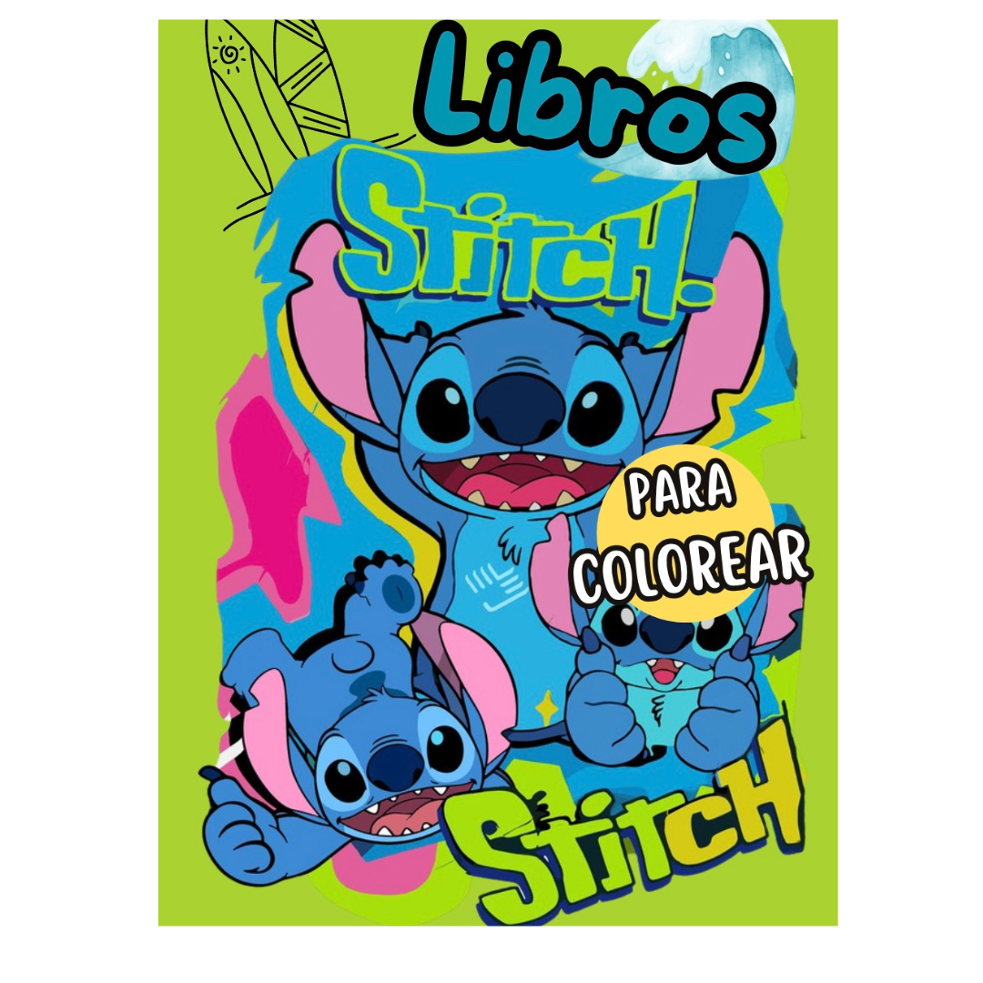 Pack libros Stitch para colorear