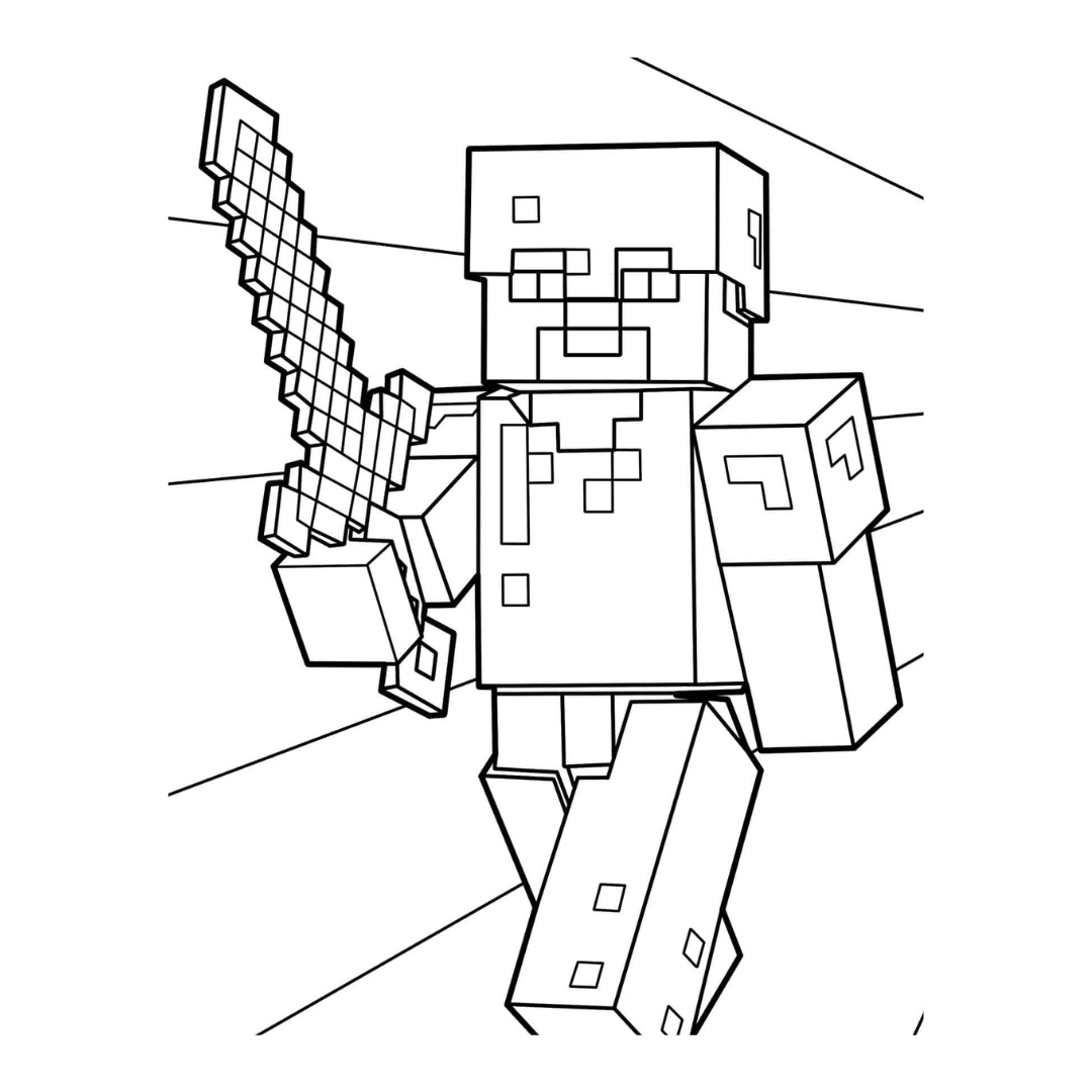Pack libros Minecraft para colorear