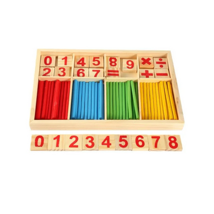 Palitos Contadores De Madera - Juego Matemático Educativo