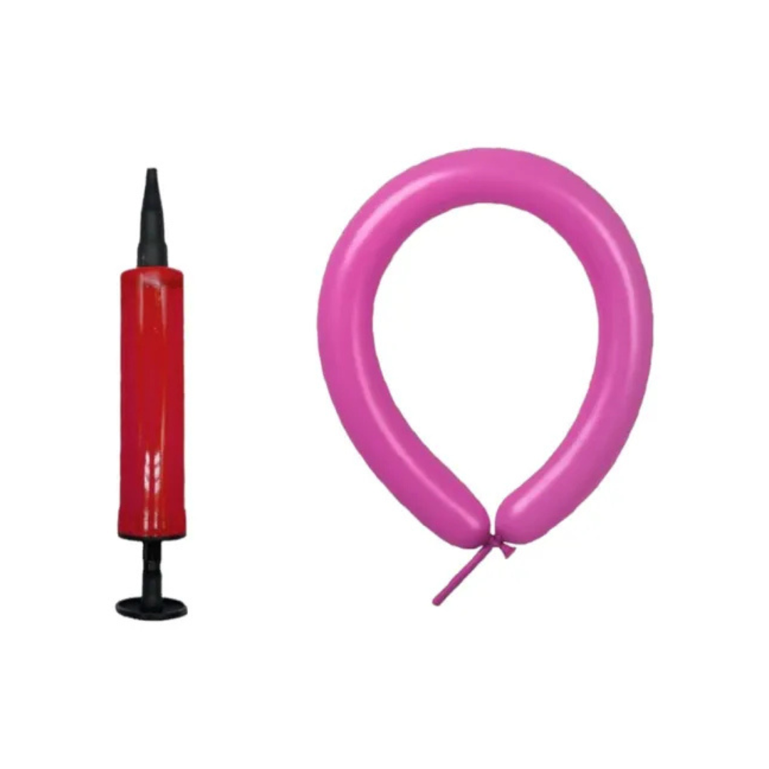 Set globos largos + inflador