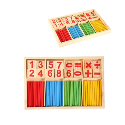 Palitos Contadores De Madera - Juego Matemático Educativo