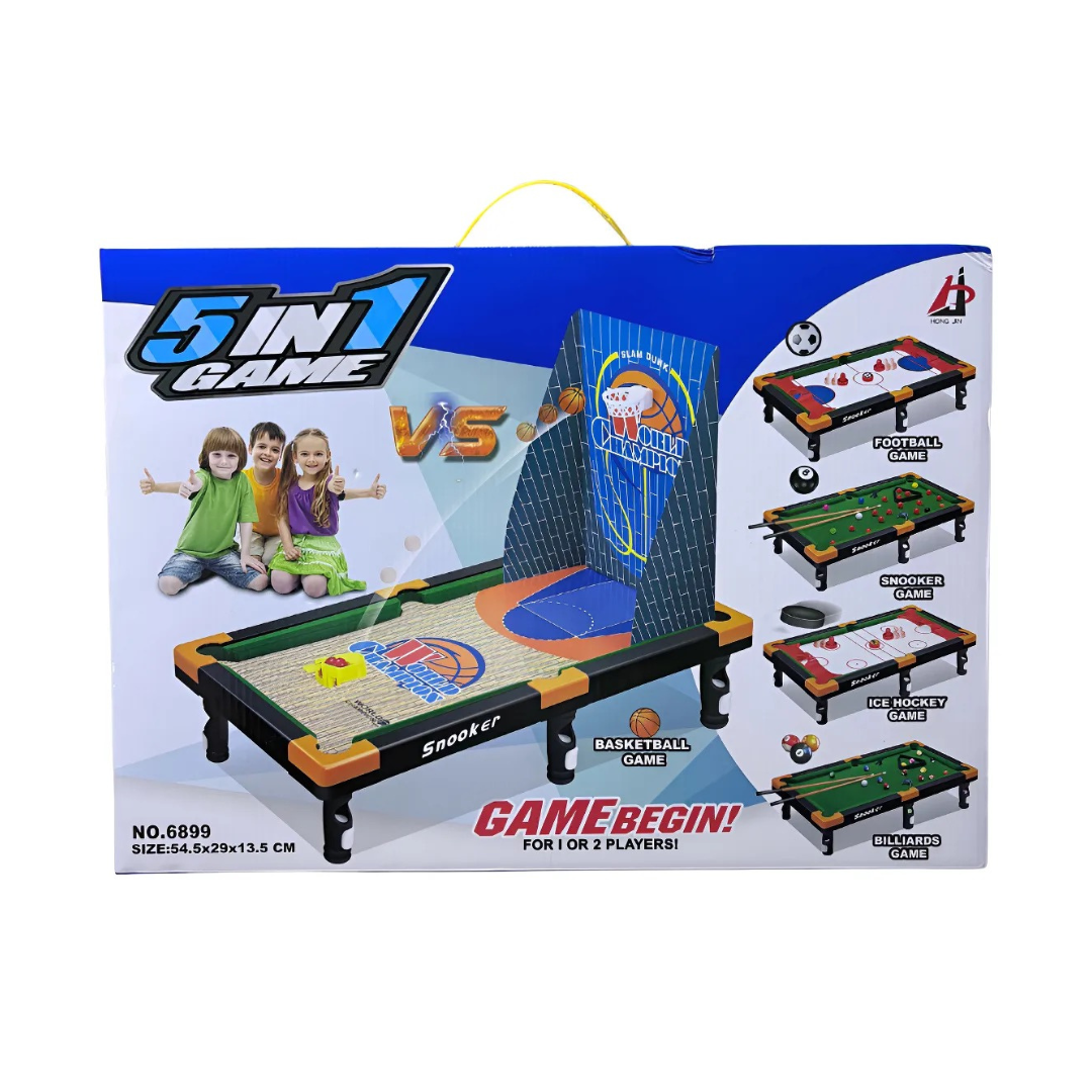 Juego 5 en 1 mesa de pool