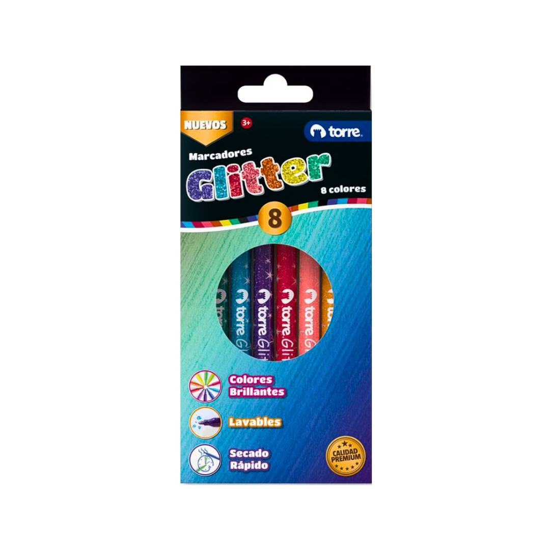 Marcadores glitter TORRE
