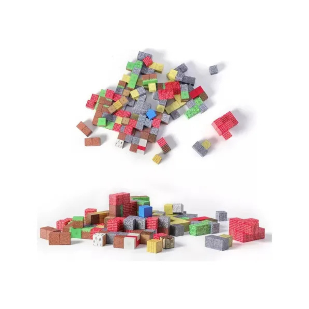 Set 48 Bloques Magnéticos Cubos Pixel Al Azar De 2 Cm