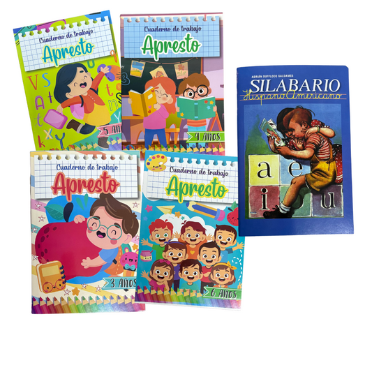 Pack libros de apresto y silabario