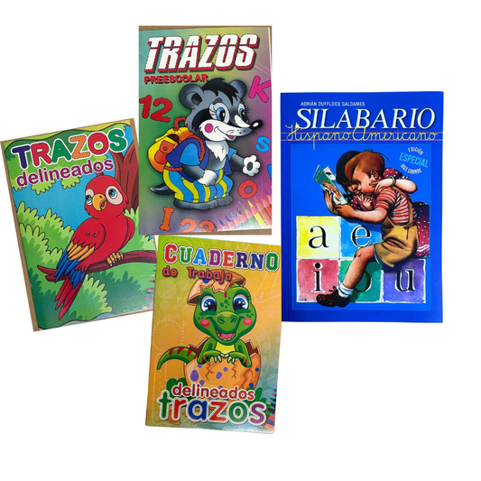 Pack libros trazos y silabario