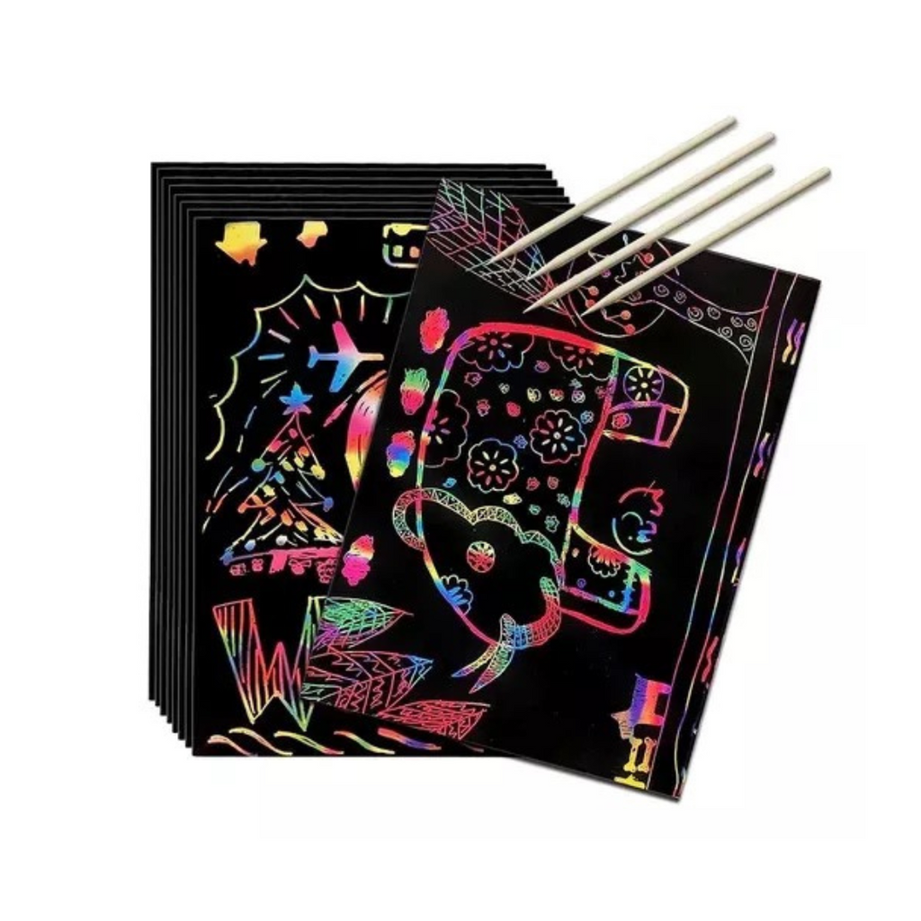 Libro Pintar Rainbow Scratch Art-arte Color Papel Para Nota