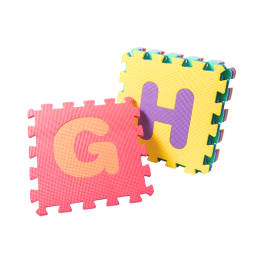 Alfombra Goma Eva Rompecabeza Niños 10 Piezas Letras 29x29cm
