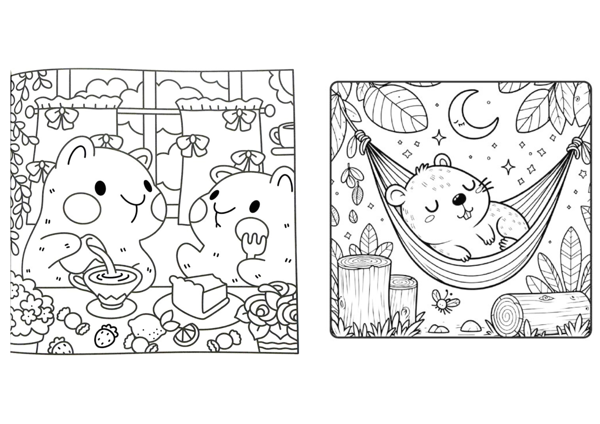 Pack libros Capibara para colorear