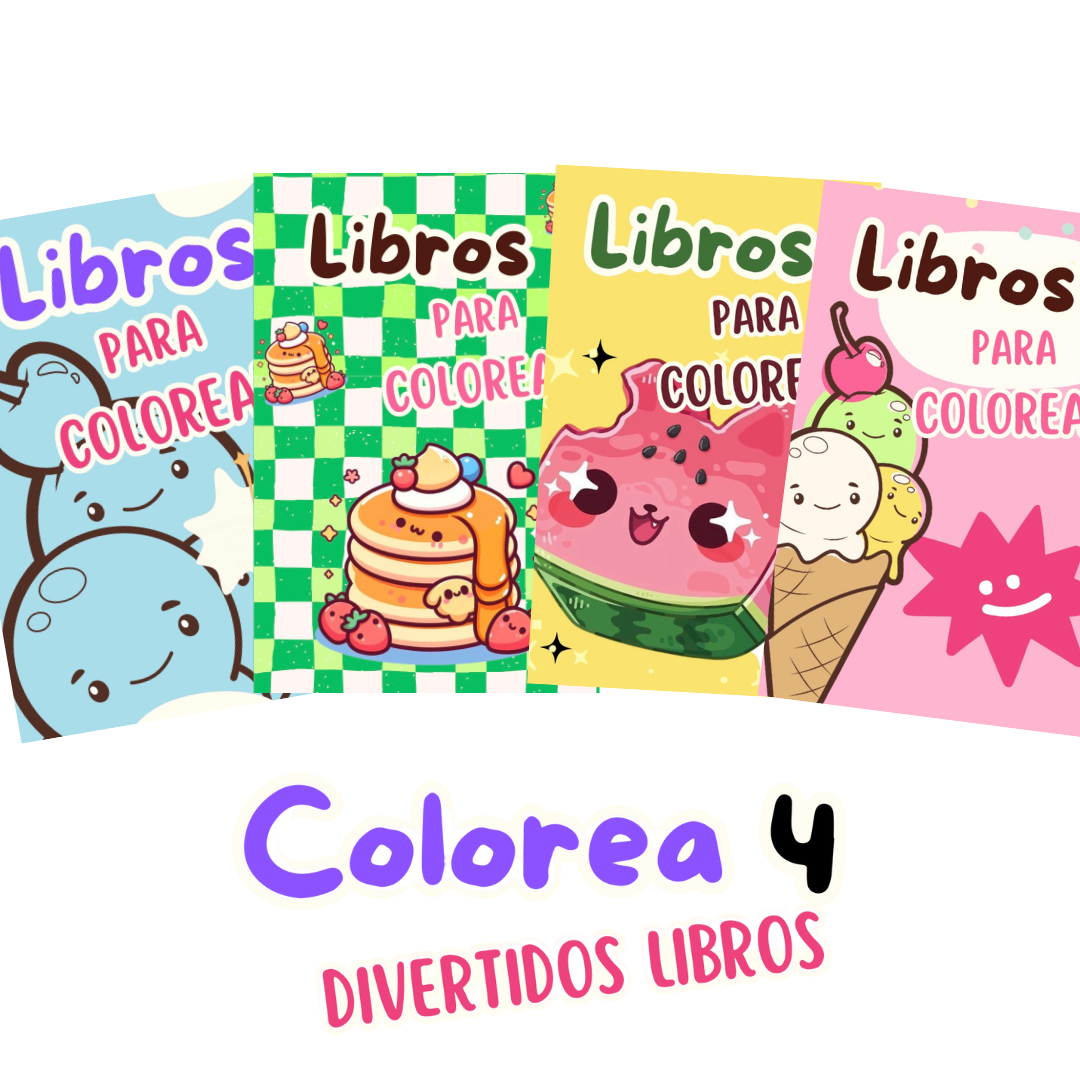 Pack libros Kawaii para colorear