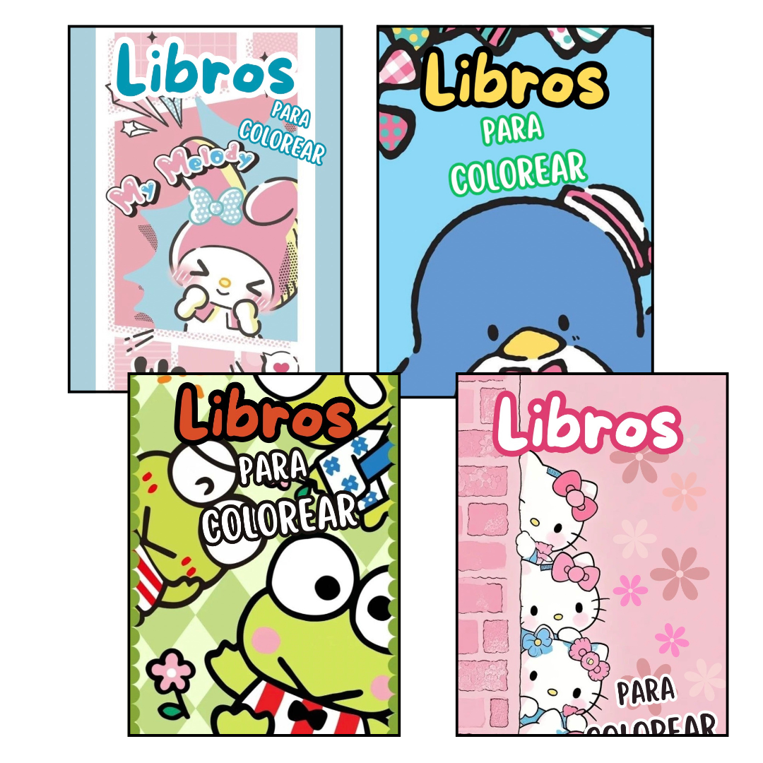 Pack libros Hello Kitty para colorear