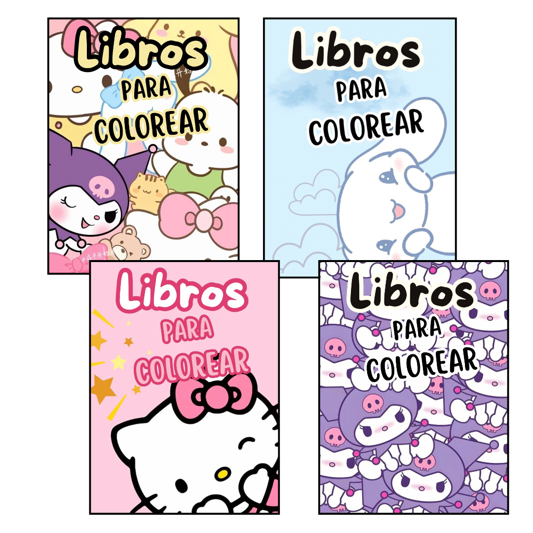 Pack libros Kuromi para colorear