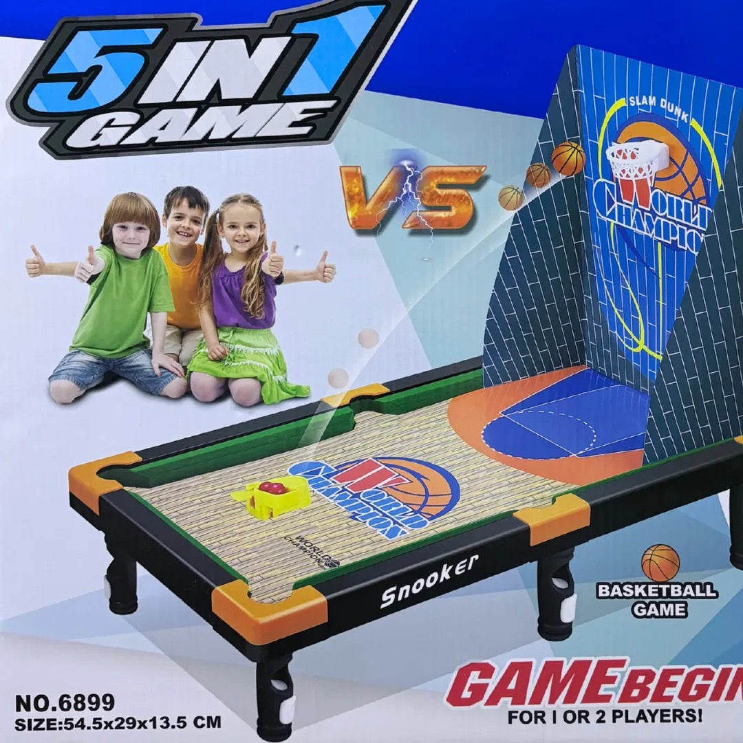 Juego 5 en 1 mesa de pool