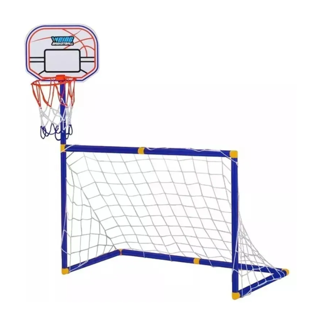 Arco de fútbol y basquetbol 2 en 1