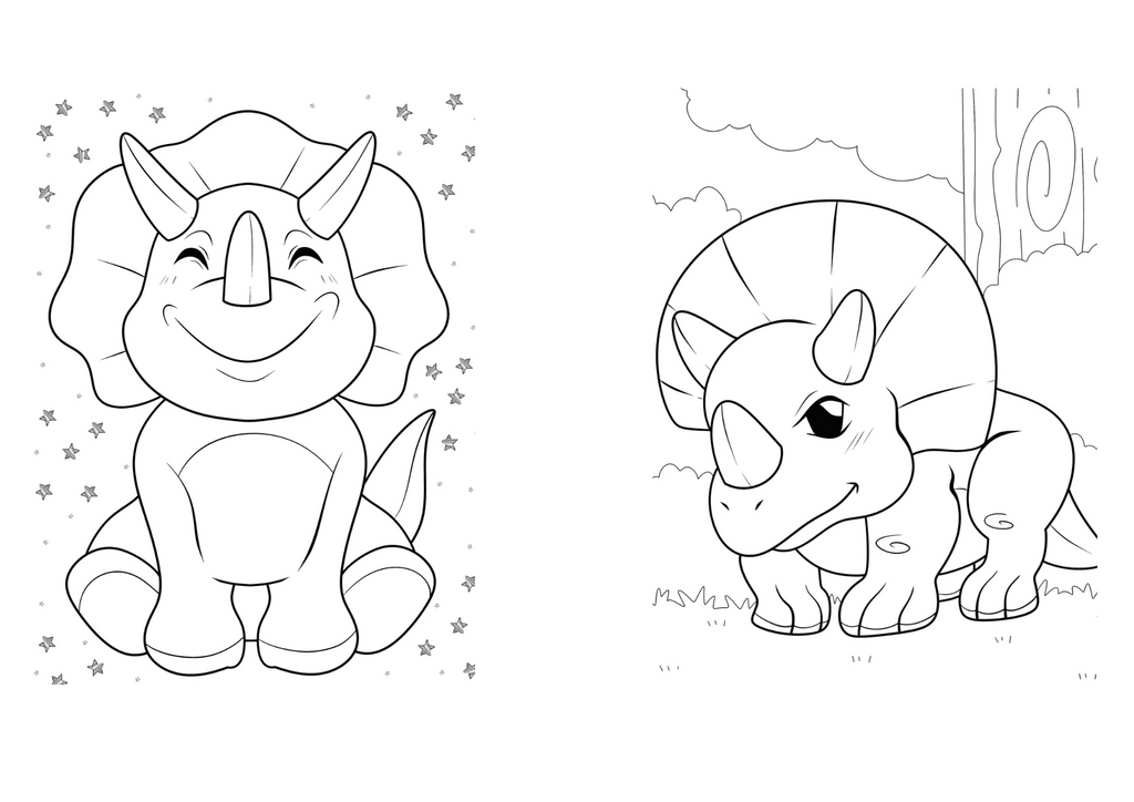 Pack libros Dinosaurios para colorear