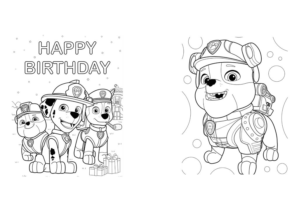 Pack libros Paw patrol para colorear