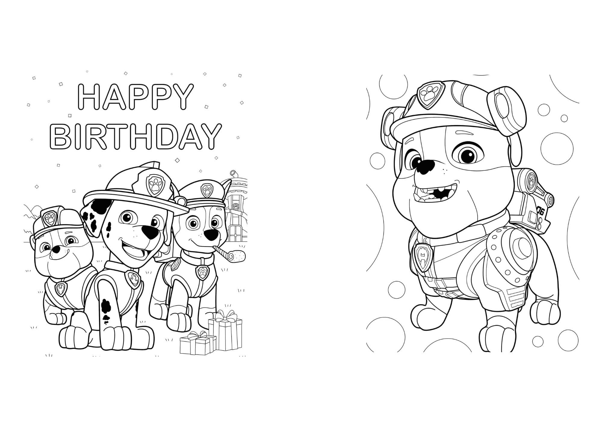Pack libros Paw patrol para colorear