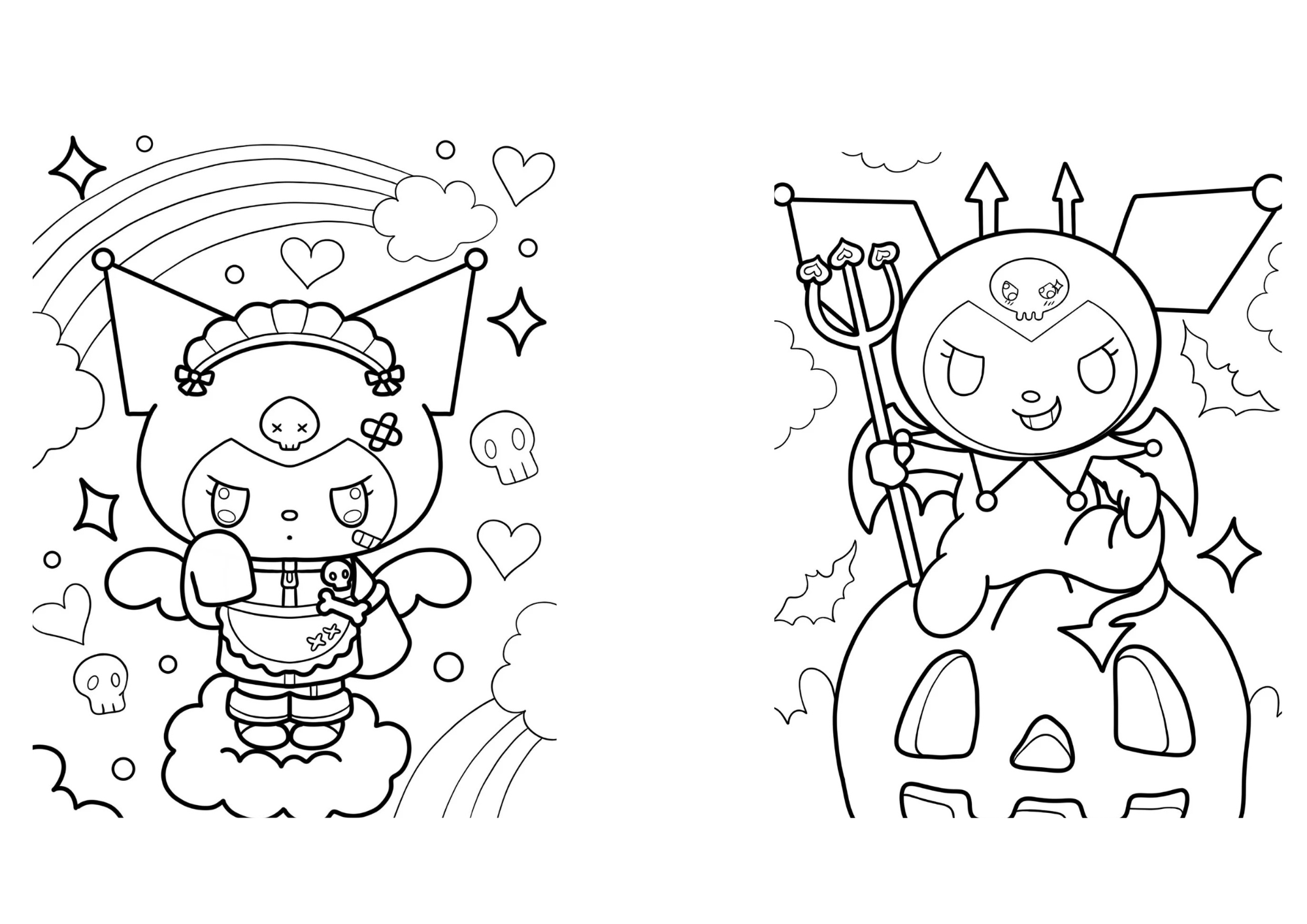 Pack libros Kuromi para colorear