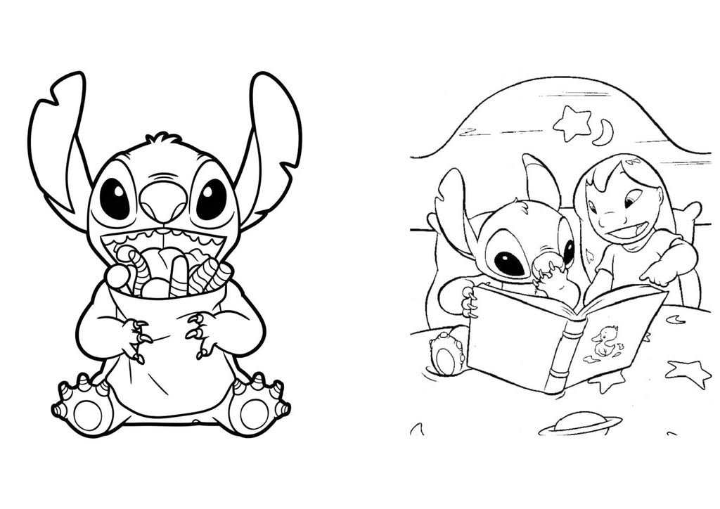 Pack libros Stitch para colorear