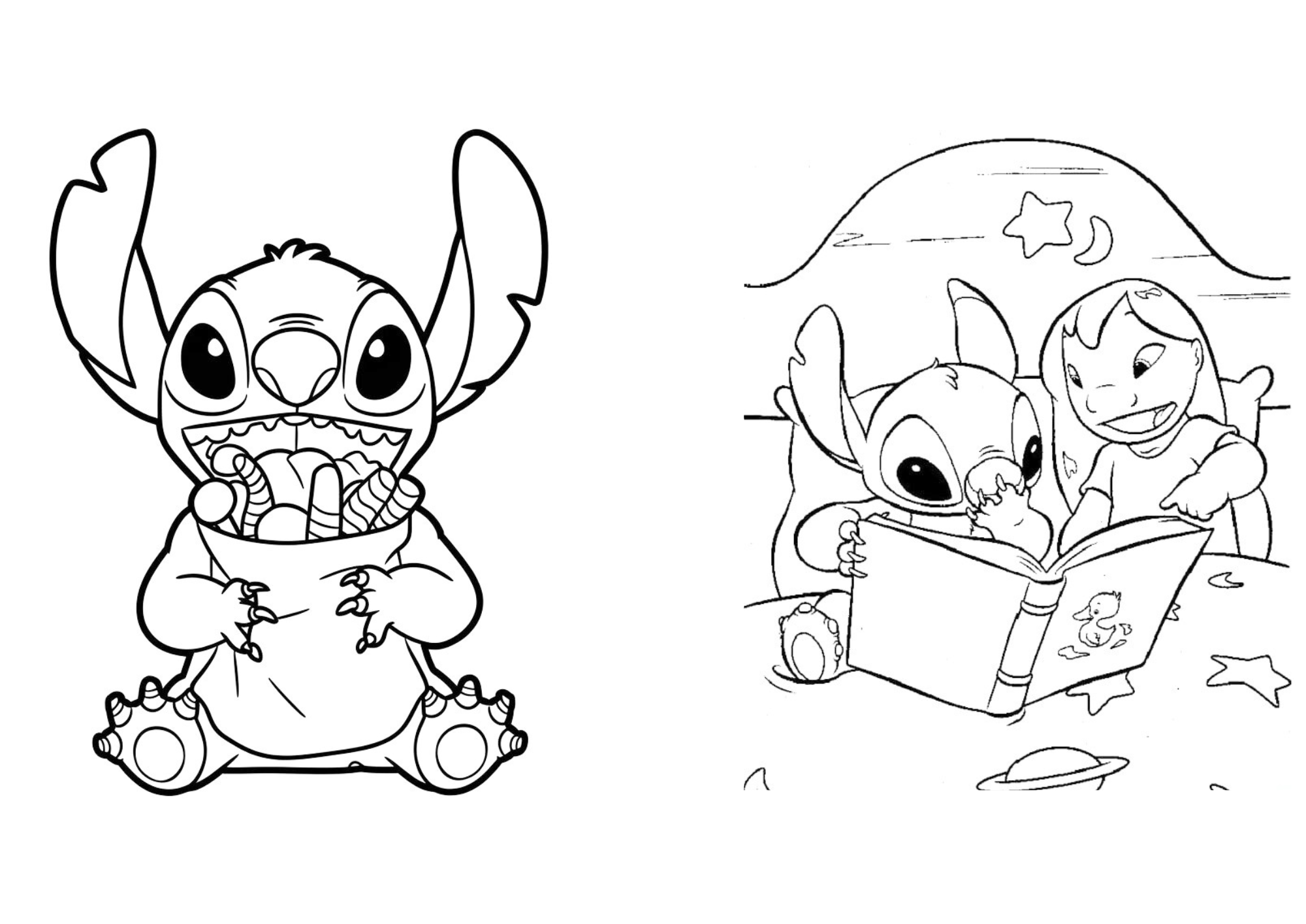 Pack libros Stitch para colorear