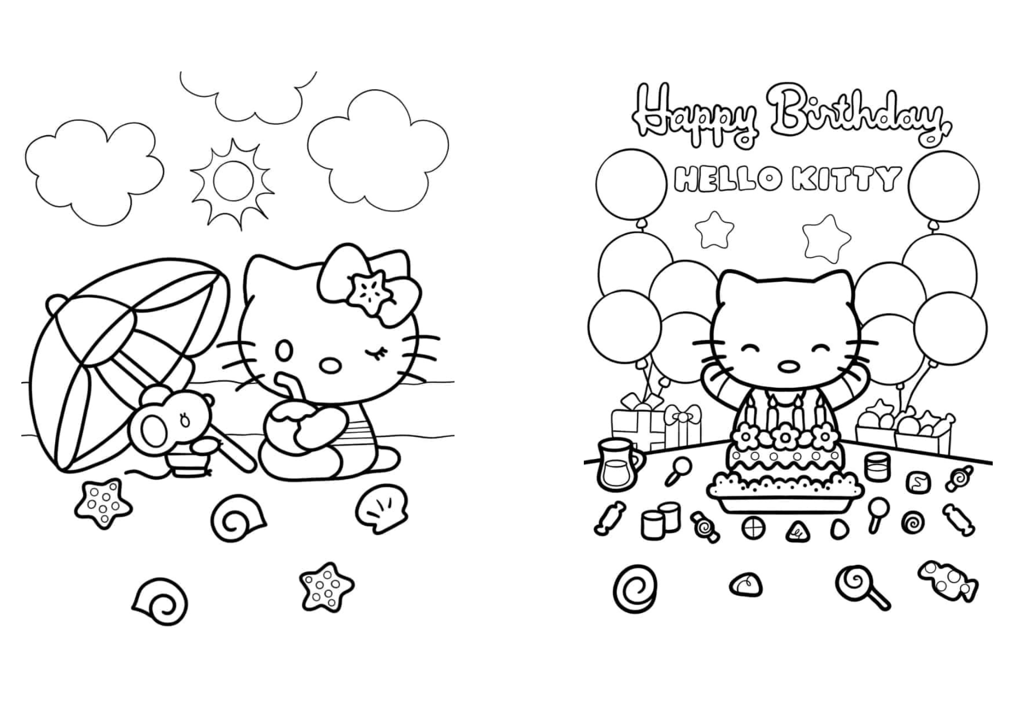 Pack libros Hello Kitty para colorear