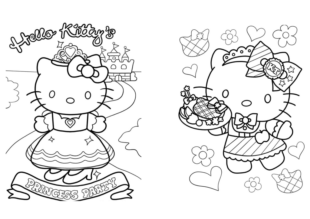 Pack libros Hello Kitty para colorear