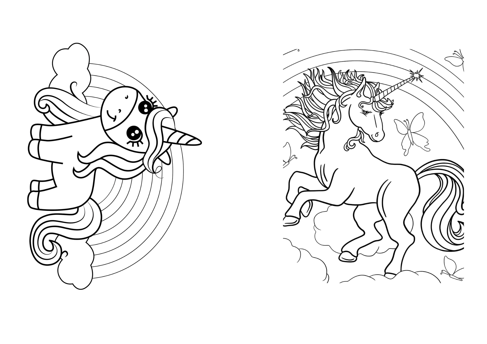 Pack libros Unicornio para colorear