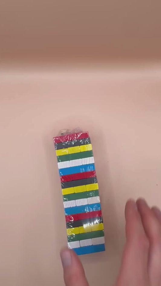 Jenga 54 piezas a color
