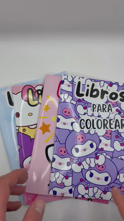 Pack libros Kuromi para colorear